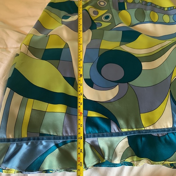 Rare Silk Skirt by Skirtin Around New Canaan CT preppy Retro 60’s print & colors - Picture 7 of 7